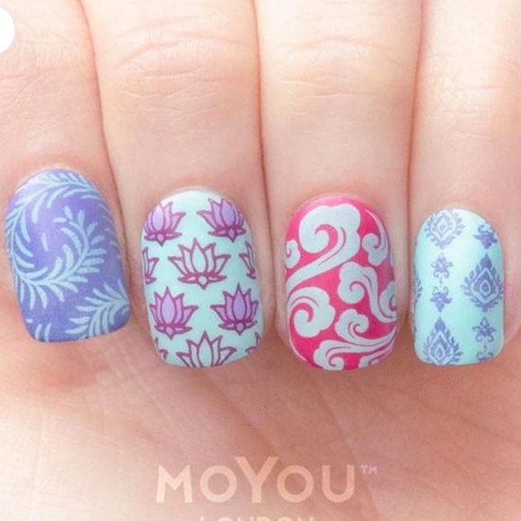 MoYou London nail art stamping plate Asia 02 NWOT - Picture 2 of 6